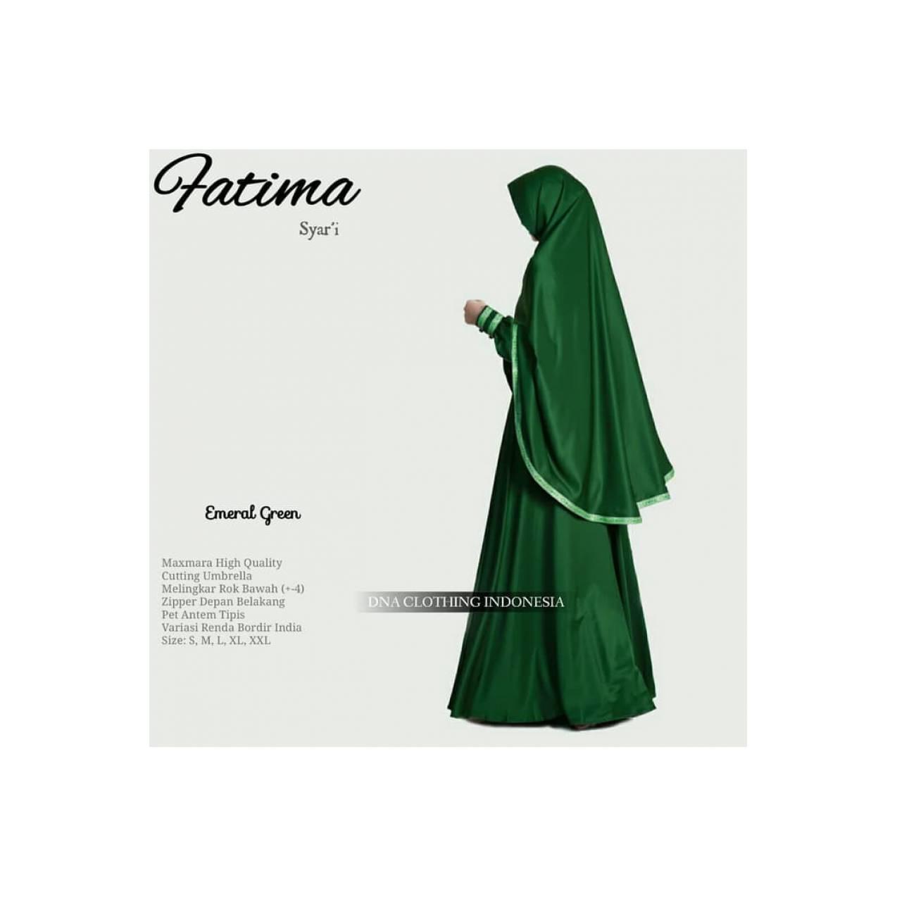 baru fatima syari setelan gamis maxmara polos eklusif pesta simple
