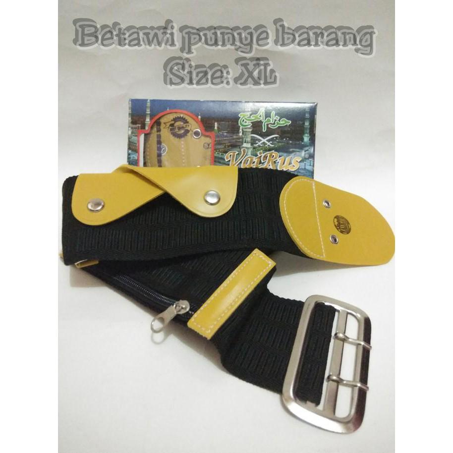IKAT PINGGANG/SABUK/GESPER HAJI (GESPER BETAWI) HITAM SIZE: XL - HJDF