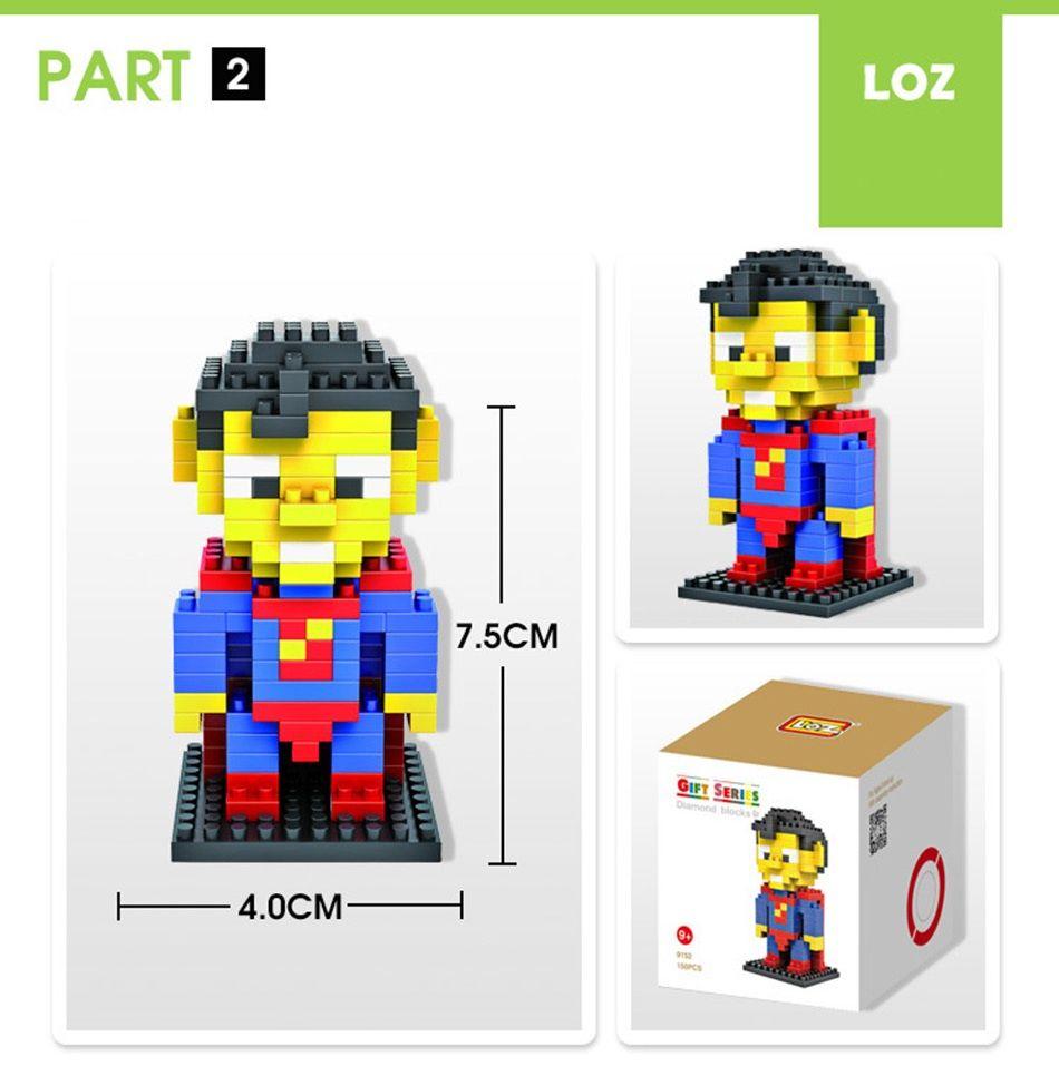 LOZ Nano Diamond Block | SUPERMAN | Mainan Lego Mini Brick