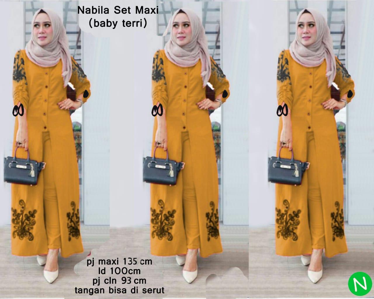 Stellashoppie 75173 PROMO Stelan MAXI NABILA / TERMURAH (MAXI + CELANA) / Stelan Muslim / Maxi Dress / Dress Muslim Terbaru / Gamis Murah / Baju Muslim Stellashoppie 75173 PROMO Stelan MAXI NABILA / TERMURAH (MAXI + CELANA) / Stelan Muslim / Maxi Dress / Dress Muslim Terbaru / Gamis Murah / Baju Muslim