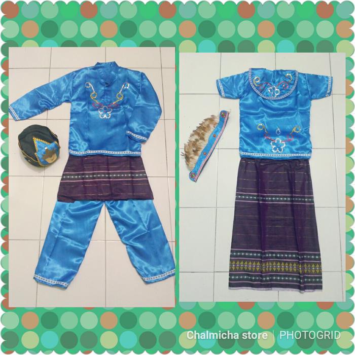 Best Seller!! Setelan Baju Kostum Karnaval Anak Adat Daerah Gorontalo - ready stock
