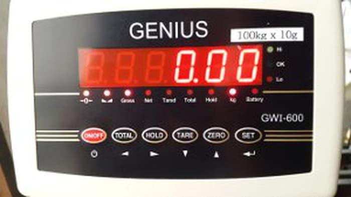 New Item! Indoshopi Timbangan duduk digital 100kg merk GENIUS DISKON
