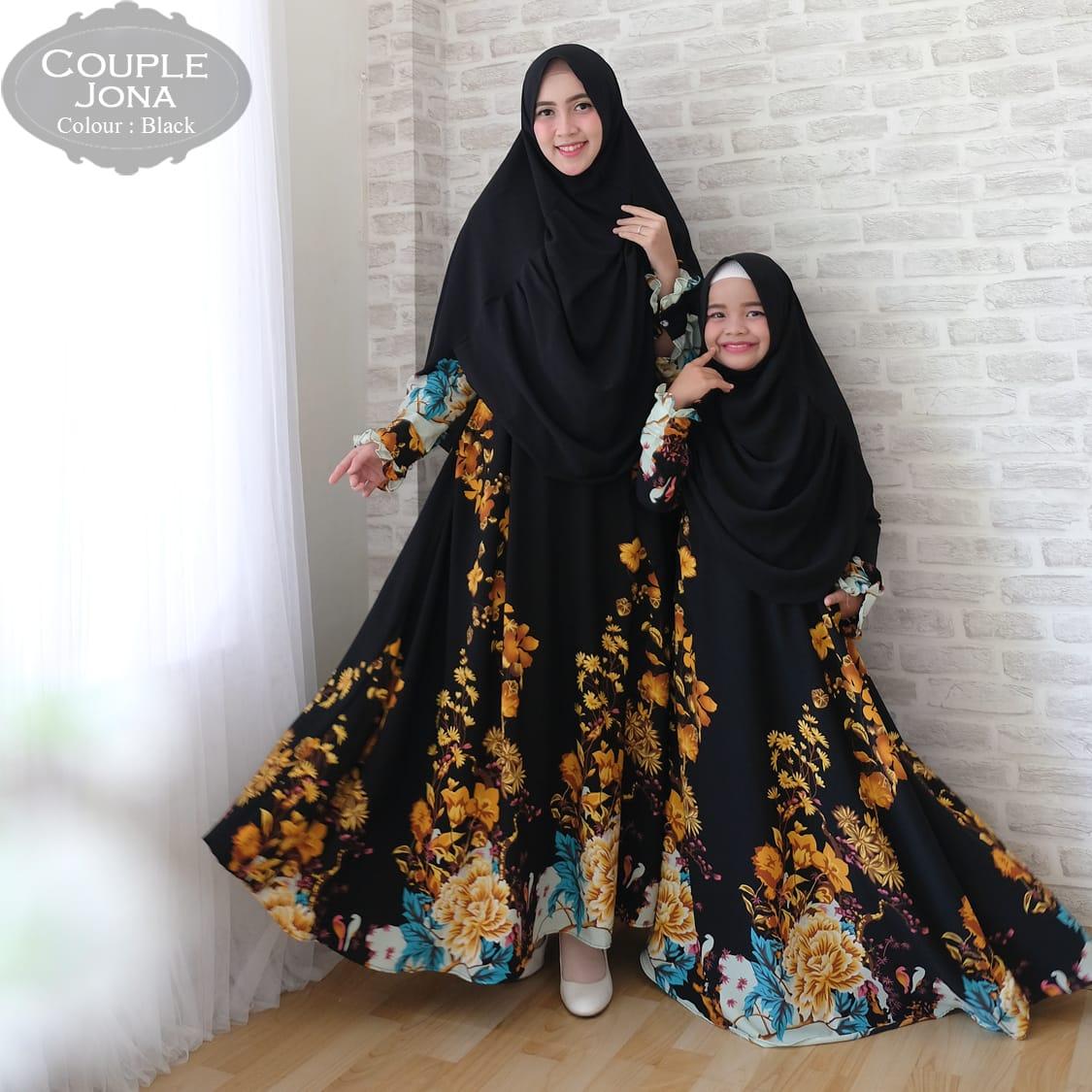 key&kay88 gamis muslim syar'i monalisa jona kyara ibu dan anak couple