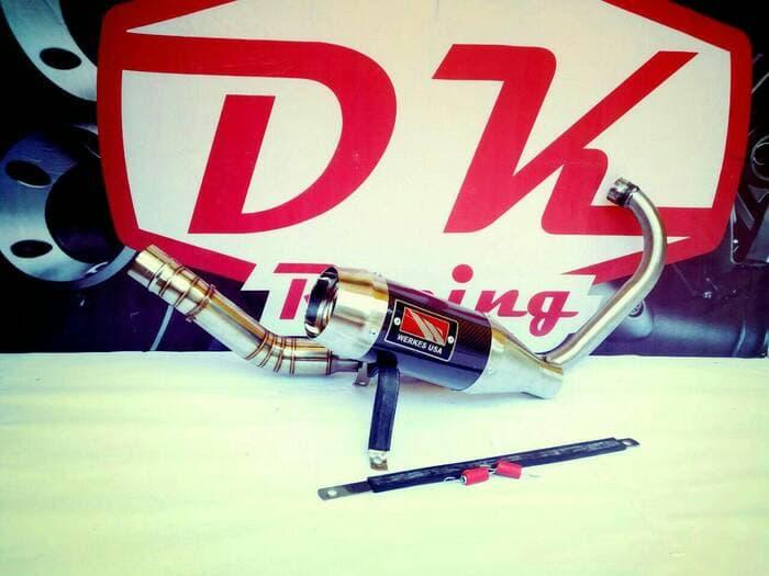 Knalpot Racing Yamaha Jupiter Mx King 150 Fullsistem Werkes Usa Carbon High Quality