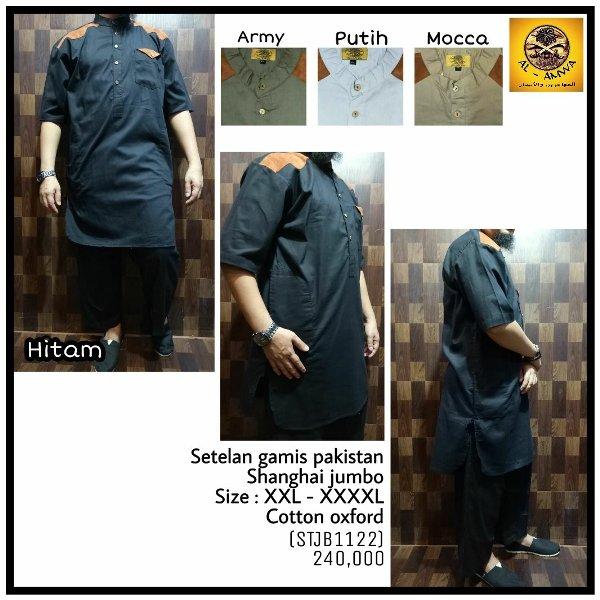 Setelan Baju dan Celana Kurta Krah Cotton Twill XXL XXXL XXXXL Jumbo Al Amwa Muslim Kaos Sedia Koko Gamis Jubah Pria Sirwal Abaya Baju Anak