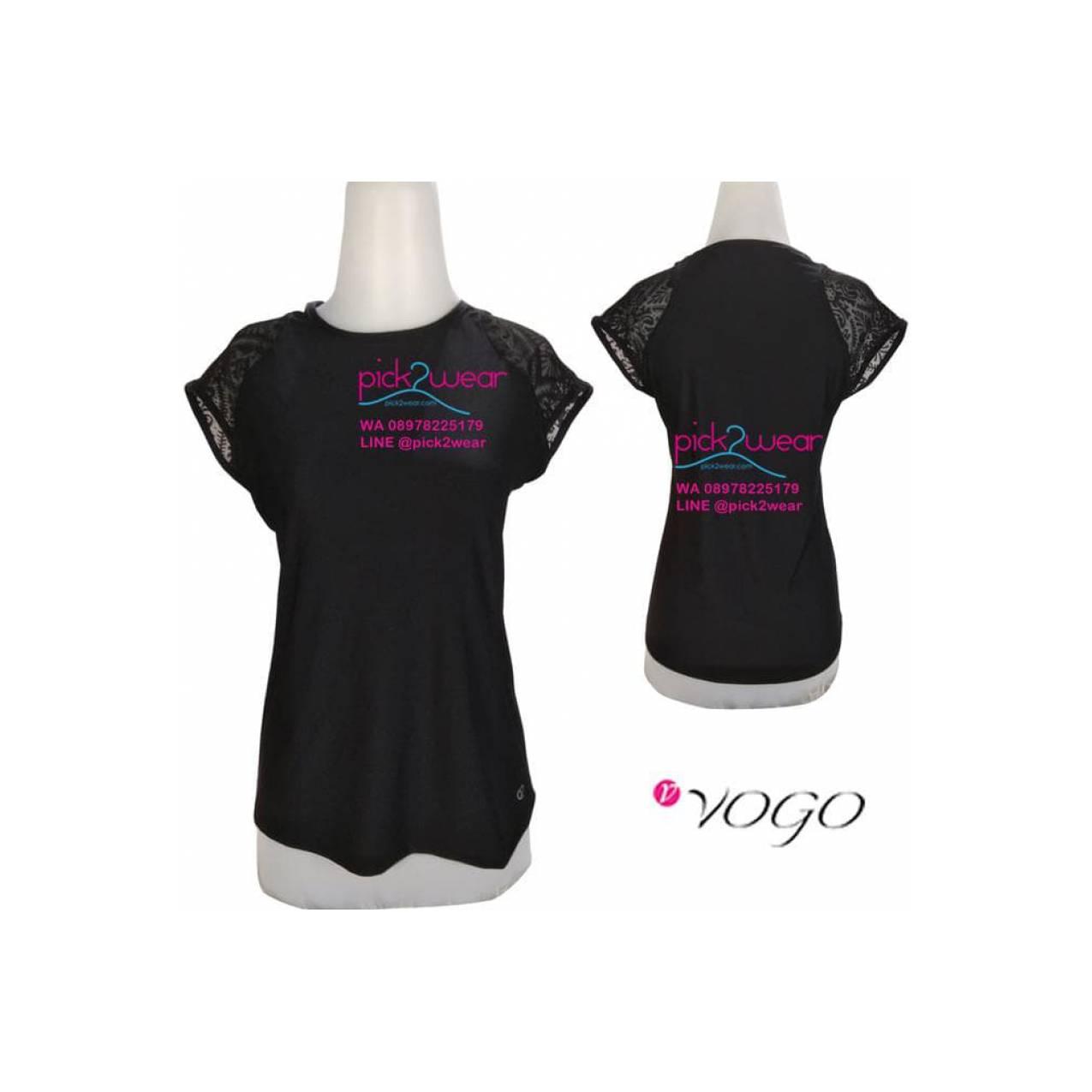 Jual Kaos Sport / Senam / Fitness / Zumba / Yoga Black Promo