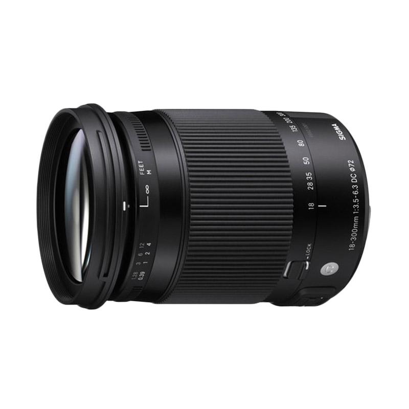 Sigma for Canon 18-300mm f/3.5-6.3 DC MACRO OS HSM C - (Hitam)