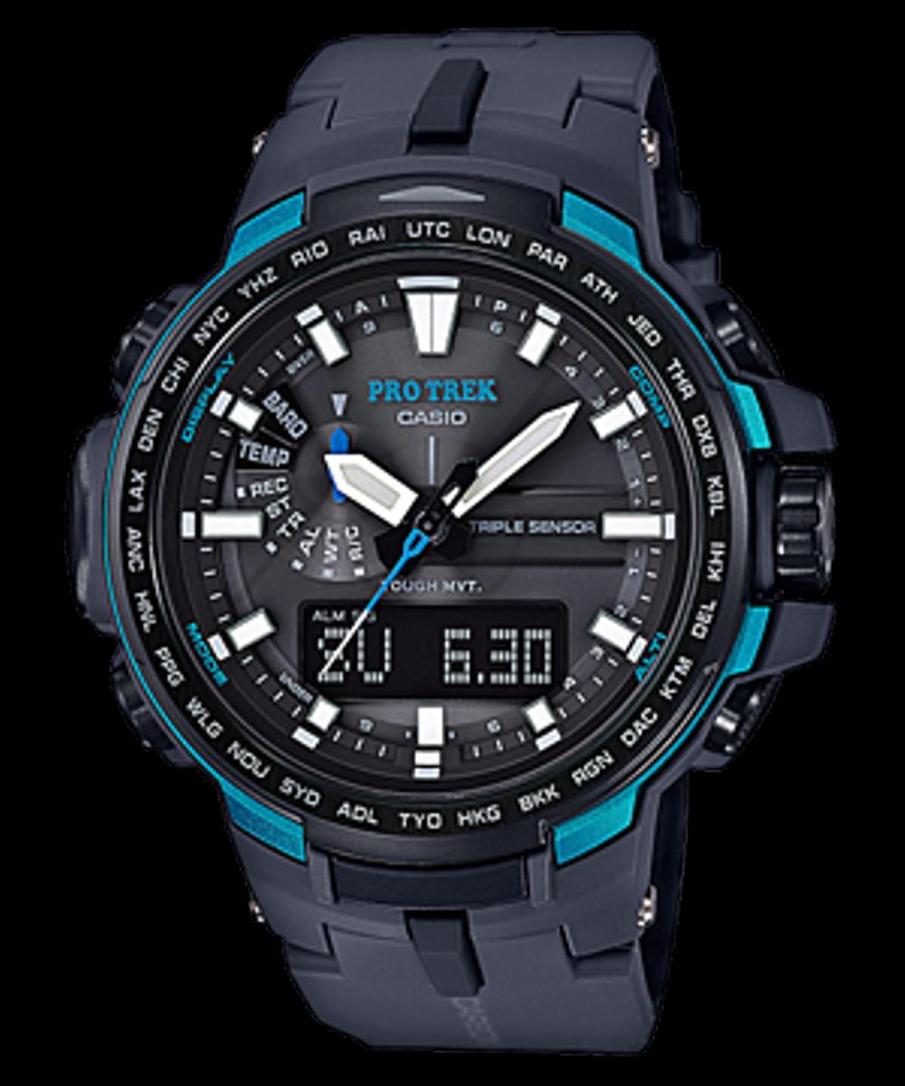 Casio Protrek Original Prw-6100y-1a jam tangan pria triple sensor MMBKL