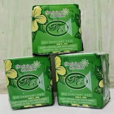 Paket 3 pcs Avail Hijau Pembalut Herbal Pantyliner