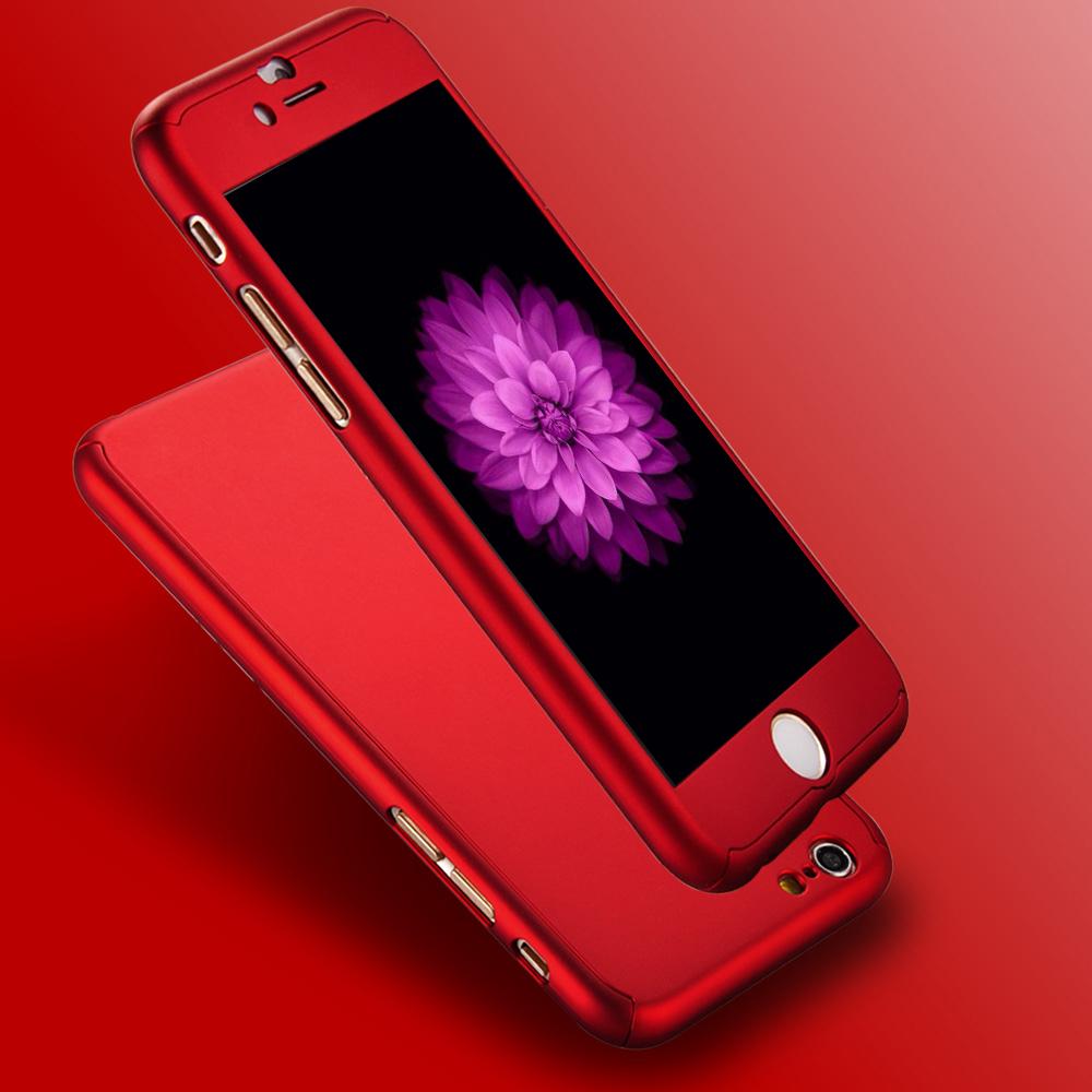 Hardcase Case 360 Apple Iphone 7 Plus Casing Full Body Cover + Free Tempered Glass - YG0709