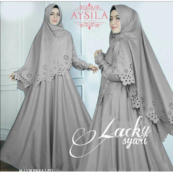 Fashionshop Gamis Syari Hijab Zhaks / Dress Muslim / Gamis Wanita / Baju Muslim / Hijab Muslim / Fashion Muslim / Syar'i Muslim / Maxi Dress Lengan Panjang / Gamis Modern / Free Jilbab / Jilbab / Pashmina / Damai / Hijab Masa Kini