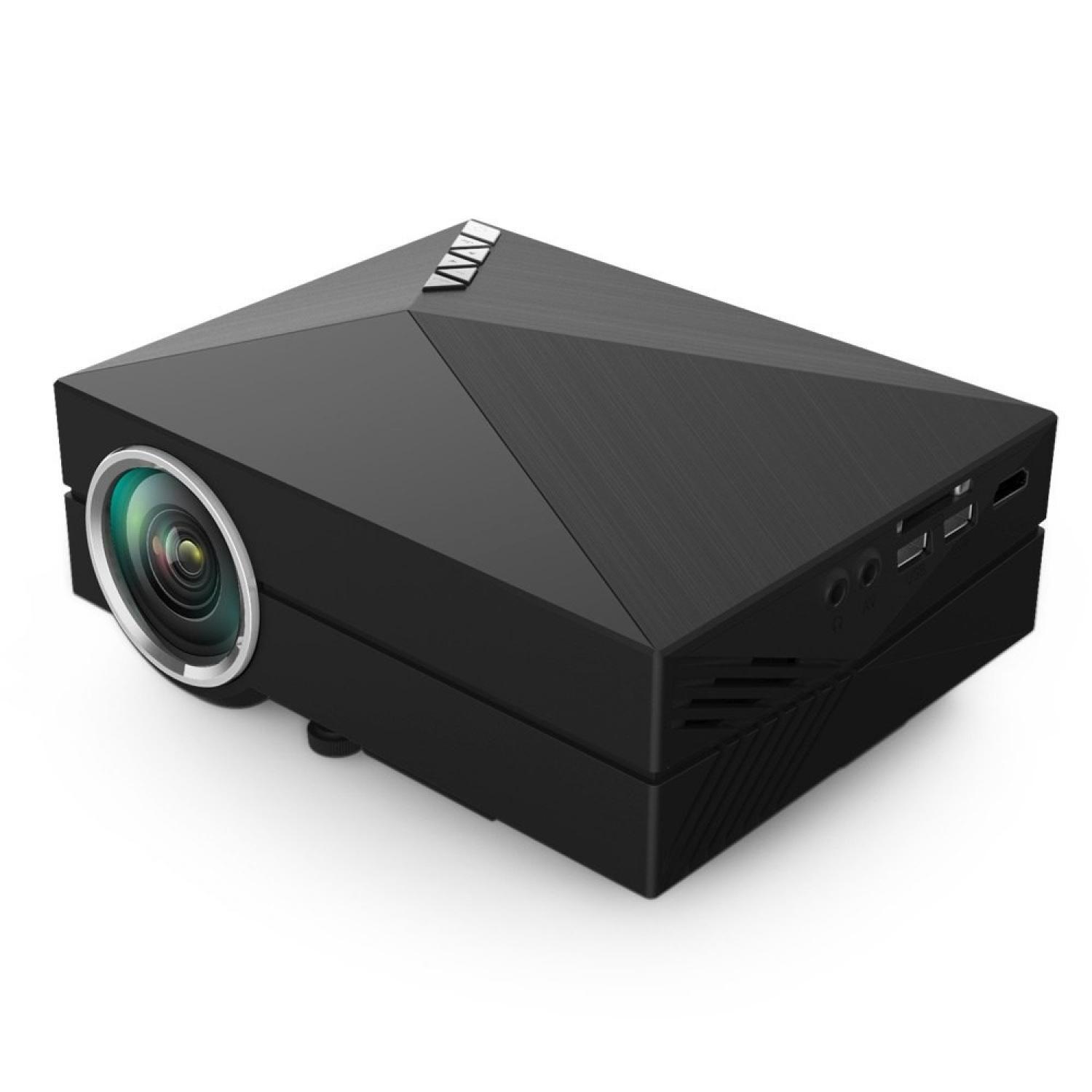 Proyektor mini/Proyektor mini portable/Proyektor infocus/Proyektor mini untuk hp/Proyektor tv tuner/Proyektor epson/Proyektor tv/Proyektor hp Proyektor Mini LCD AirPlay 800 x 480 Pixel 1000 Lumens - GM60A