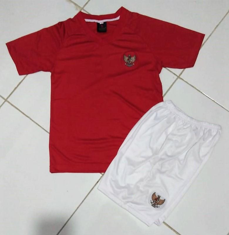 Baju bola anak timnas indonesia setelan jersey futsal kids