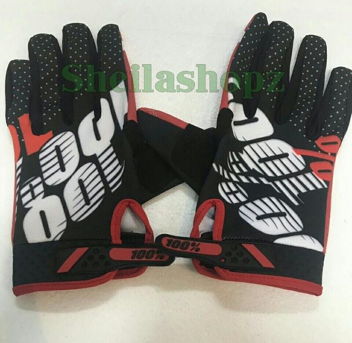 BEST SELLER!!! sarung tangan 100% / glove 100% / sarung tangan cross trail 100% hitam - zBX8ax
