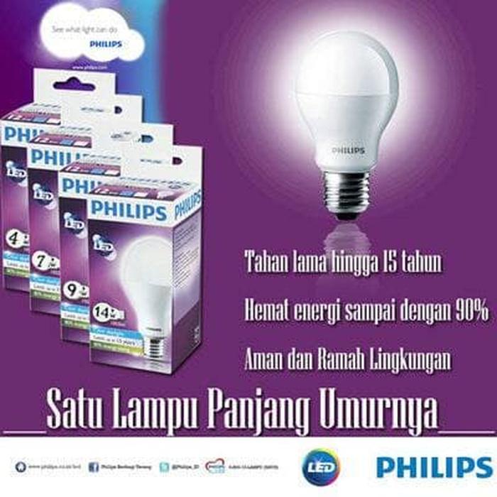 Promo Lampu LED PHILIPS 13 Watt / Lampu Bohlam LED Philips 13w (1paket 4pcs) original