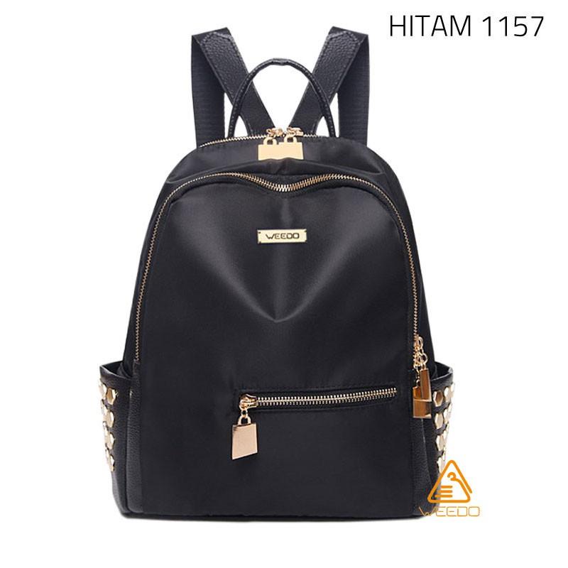 TAS RANSEL WANITA HITAM / TAS PUNGGUNG CEWEK SANTAI NONKRONG MURAH TAS RANSEL WANITA HITAM / TAS PUNGGUNG CEWEK SANTAI NONKRONG MURAH