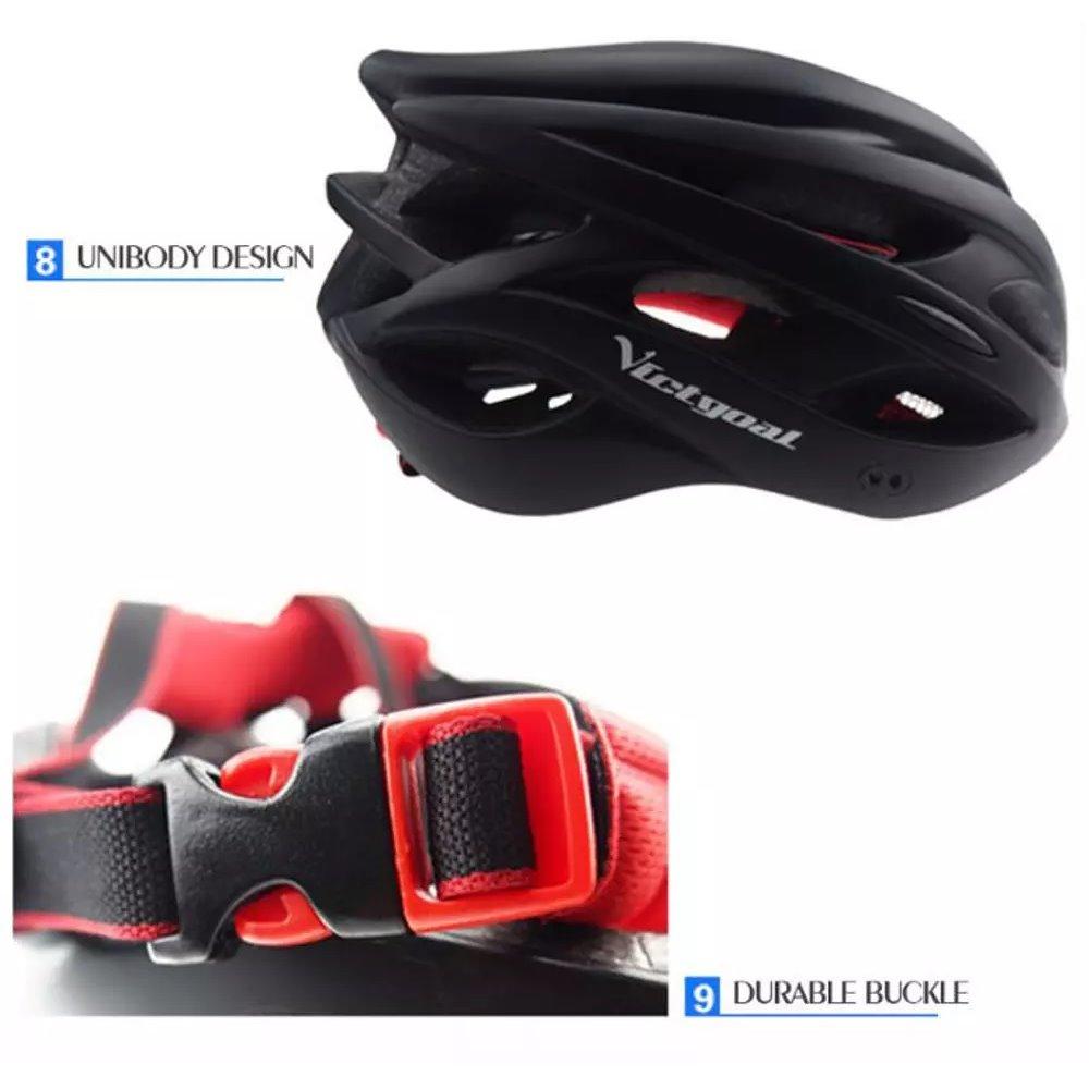 Helm Sepeda High Strength PVC Material With Backlight