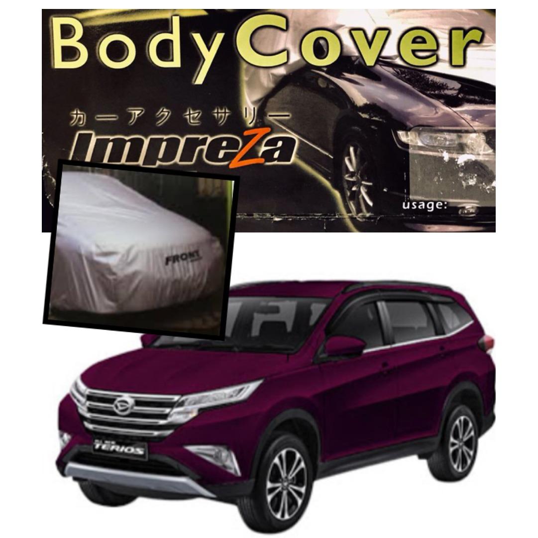 IMPREZA PREMIUM Body Cover Daihatsu All New Terios / All New RUSH - Grey / Pelindung Mobil / Selimut Mobil / Sarung Mobil