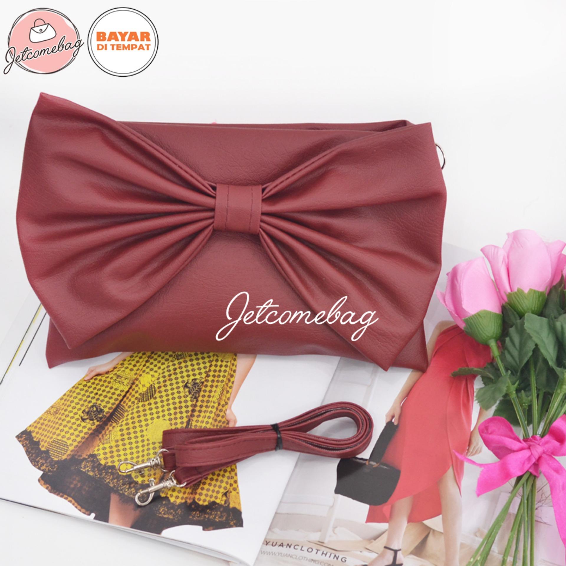 Tas Selempang Wanita - Tas Hand Bag Wanita - Harga Grosir - SL Pita Besar Maroon - JETCOMEBAG