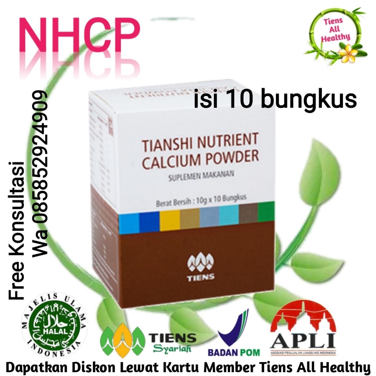 PROMO MANJA Susu Peninggi Badan / 1 Box / Susu Peninggi Terbaik Dunia / Testing / NHCP (10 sachet) Tiens All Healthy + GRATIS Kartu Diskon Member Tiens All Healthy