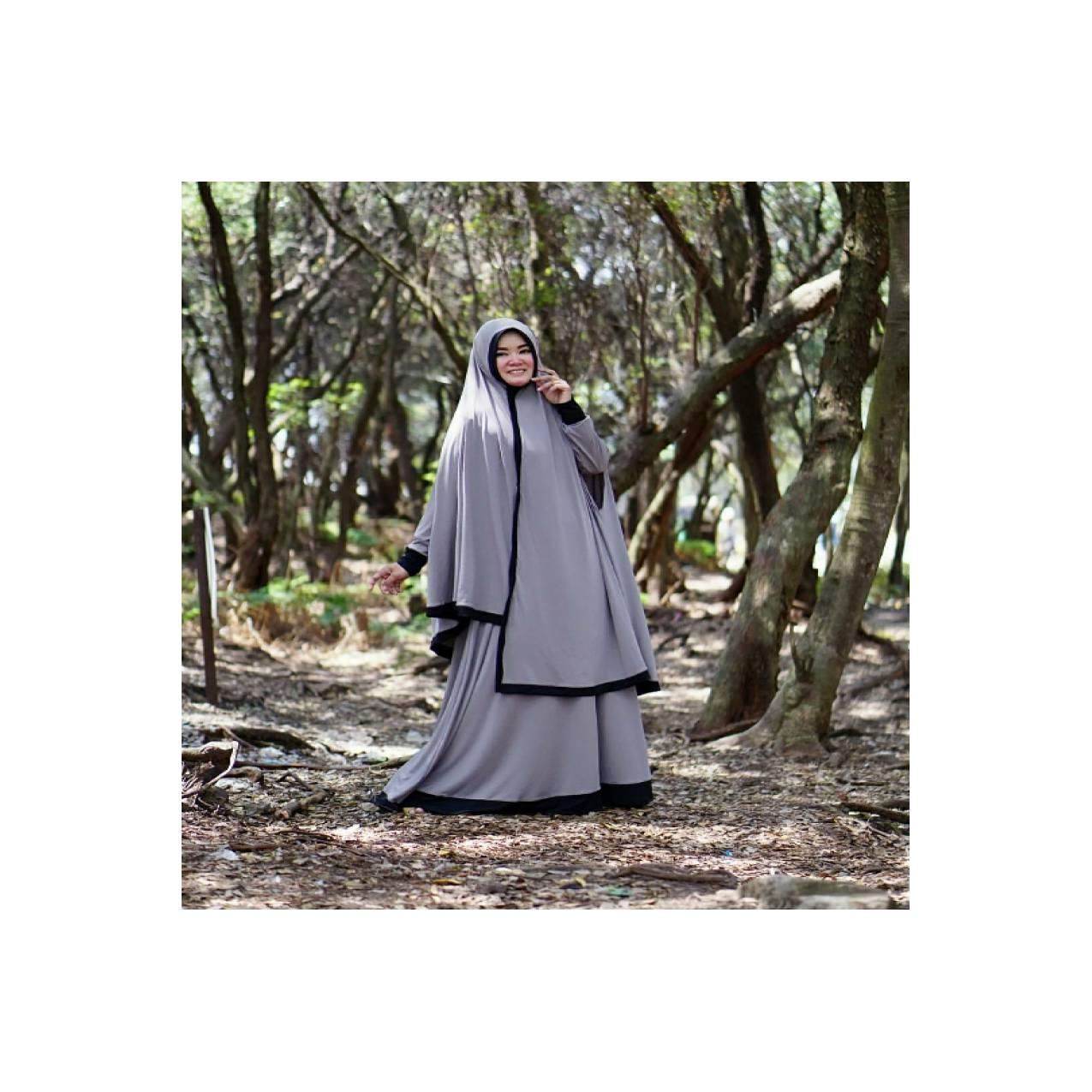 baju muslim khayara syari big size xxl jumbo busui gamis khimr jilbab