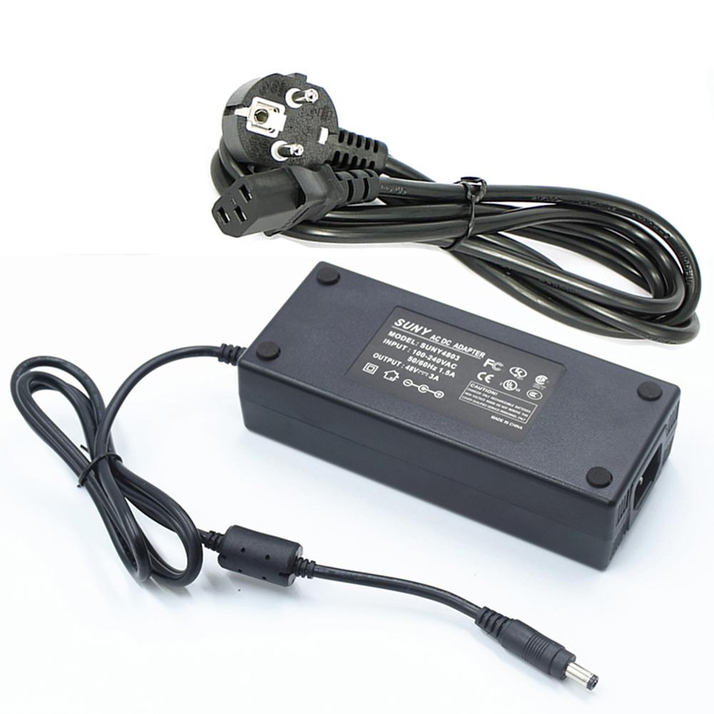 144Watt (3Amp) 48Volt DC LED Light Strip Power Supply - UL-Listed - Driver for LED Tape Light and other low voltage devices (security systems, cameras, and more) (UK/US/EU Plug)- intl