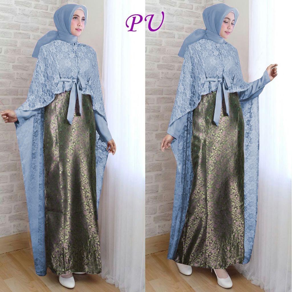 Gamis Pesta Songket Pesta Wanita Hijab
