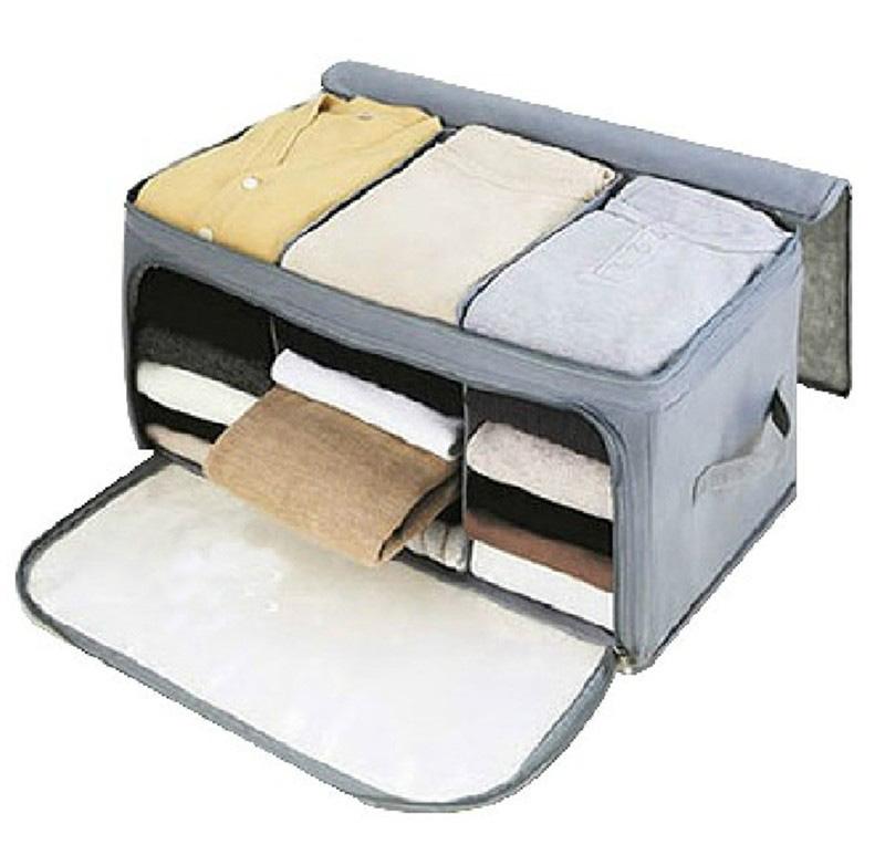 STORAGE BOX 2 PINTU BESAR/FOLDABLE CLOTH/ TEMPAT PAKAIAN SERBAGUNA