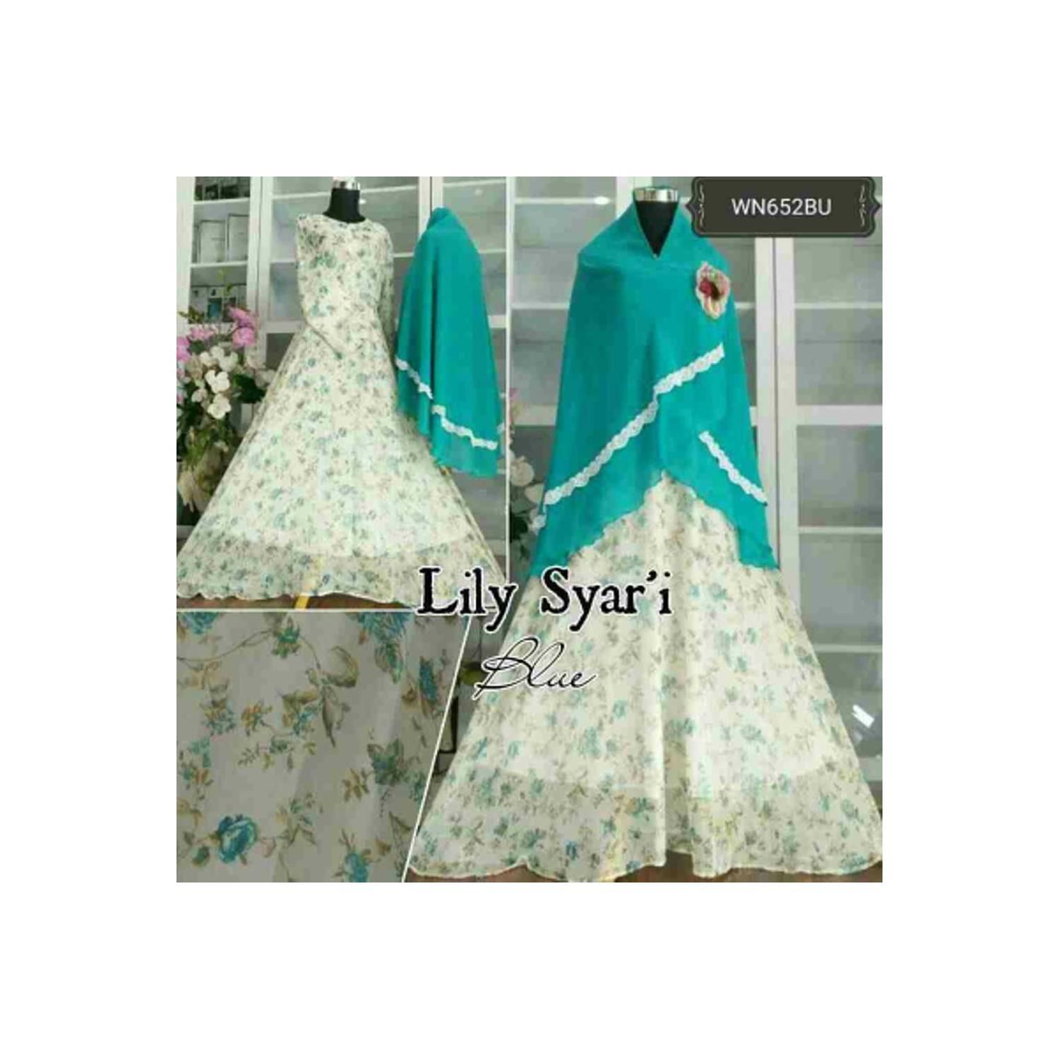 Gamis syari Lily sifon PROMO