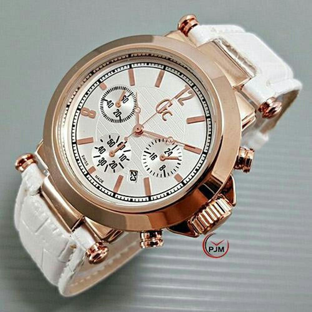 Promo Jam Tangan Wanita GC Guess Collection Chrono Murah Berkualitas White
