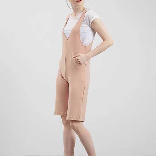 Best Seller!!! pakaian wanita baju cewek playsuit creme jumpsuit pendek clo185 Keren Terbaru Murah