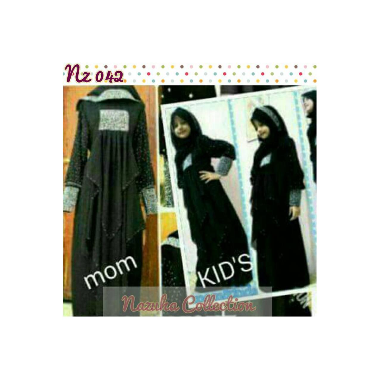 Baju Gamis Pesta couple balqis mom n kids | kembaran ibu anak