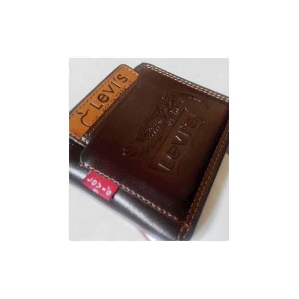 Dompet Pria Kulit Merk Levis- Motif Keren- Elegant & Berkualitas - Wsfug7