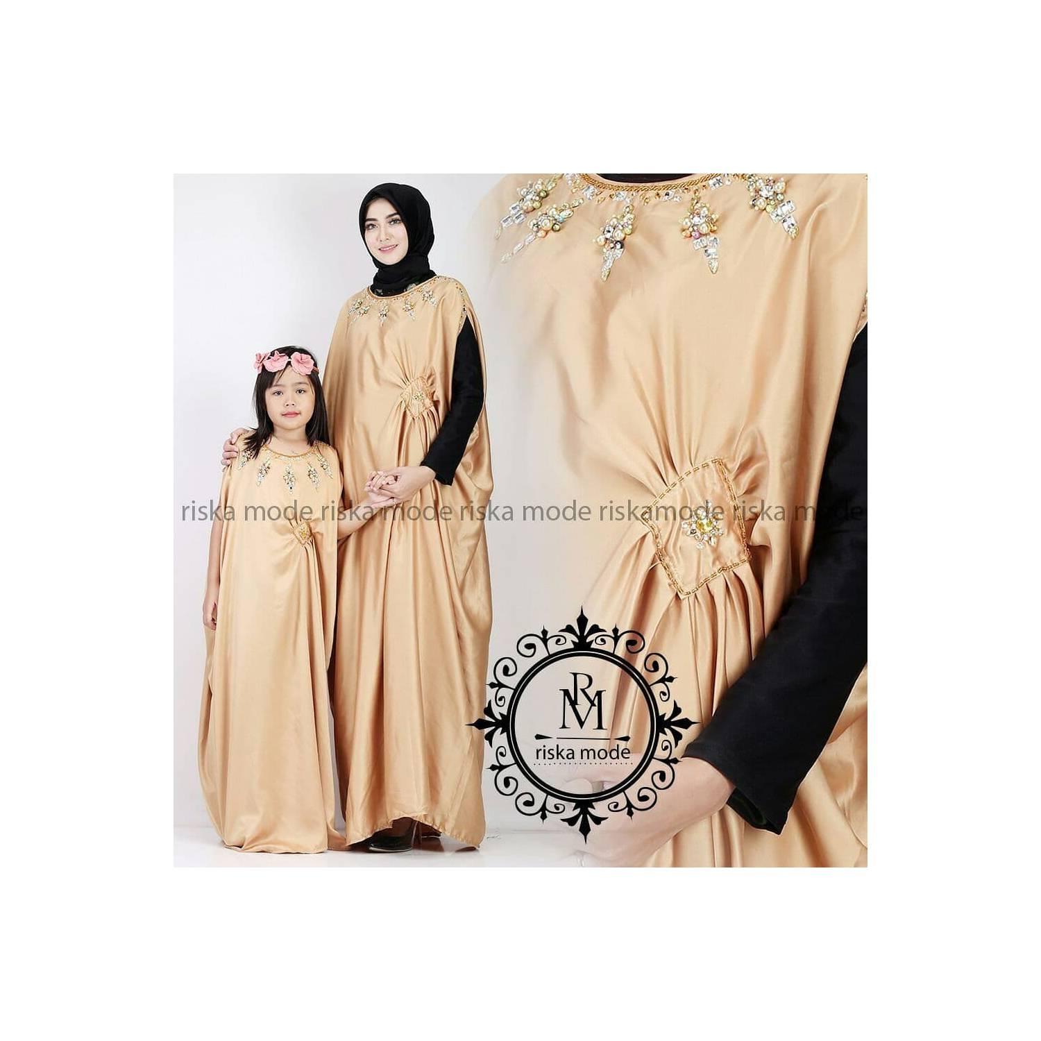 kaftan couple bahan roberto cavalli untuk pesta dan lebaran