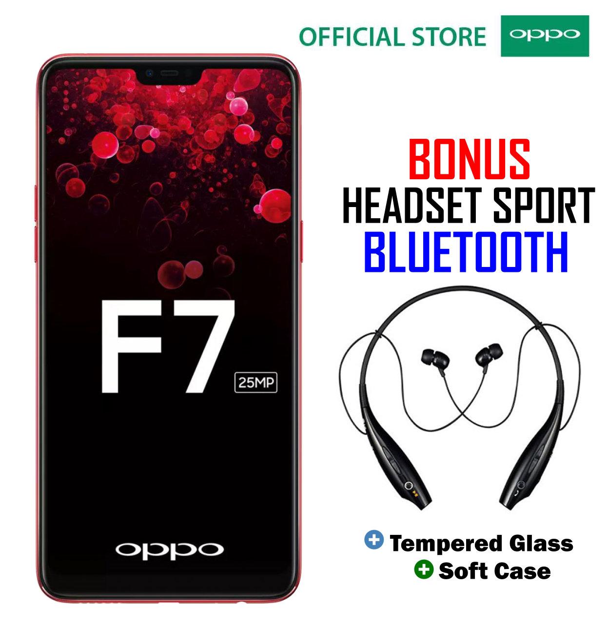 Oppo F7 Pro 6/128GB - Plus Headset Sport Bluetooth