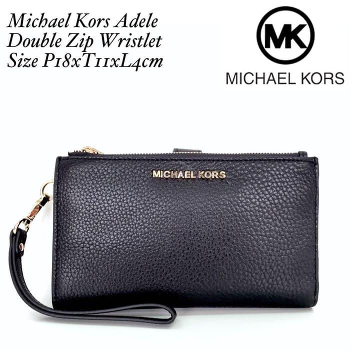 BEST SELLER!!! Michael Kors Adele Double Zip Wristlet - g1X7Or