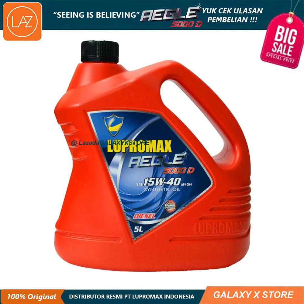 Lupromax Aegle 5000D 15W40 API CH4 Oli Mobil Diesel - 5 Liter Otomotif Minyak Pelumas Oli Mobil Mesin Diesel