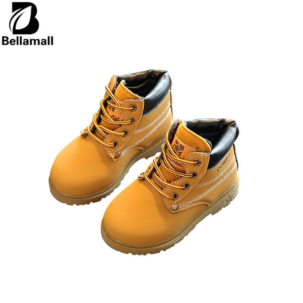 Bellamall: Nyaman Pakaian Anak-anak Casual Hangat Martin Boots Sepatu Bot Salju untuk Anak Kids Boys Gadis Tendon-Intl