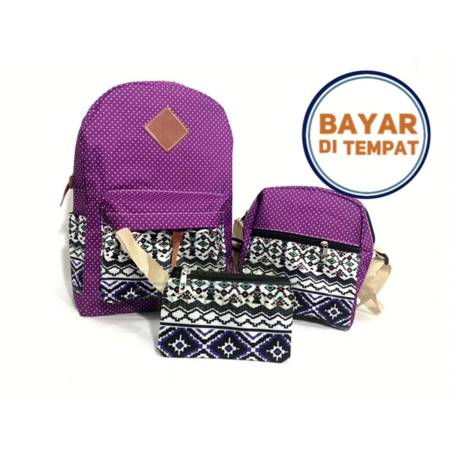 Tas Ransel Wanita Backpack batik