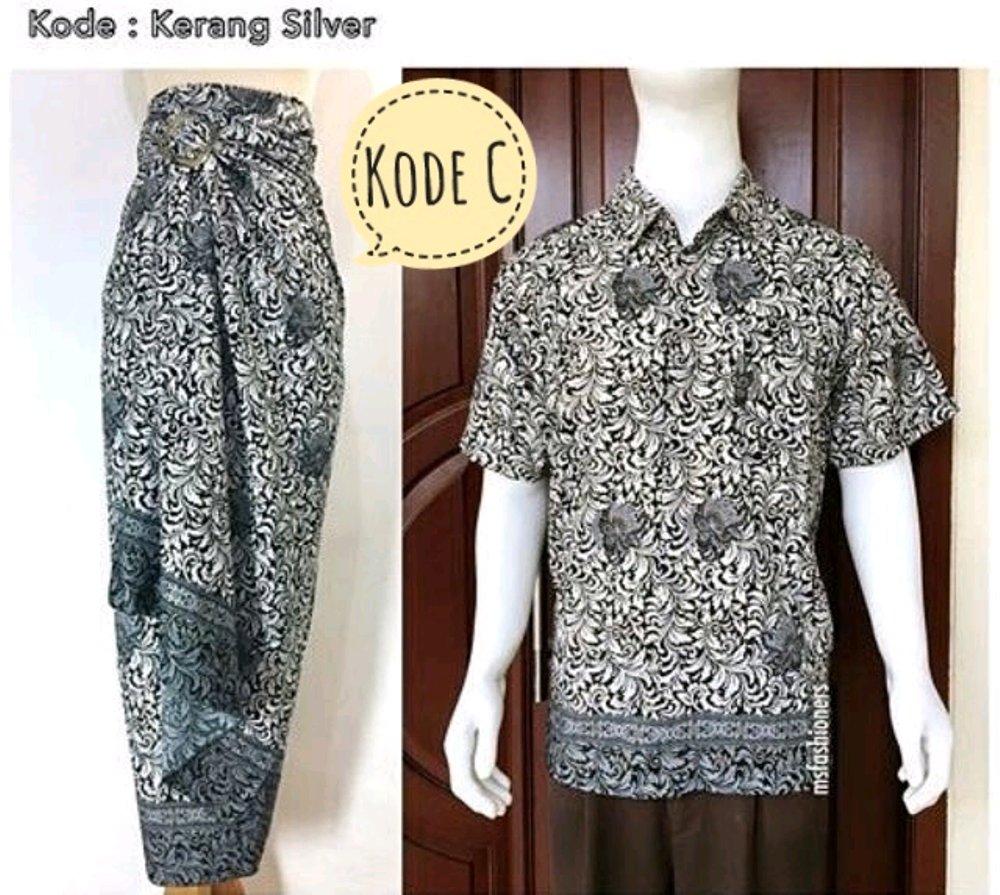 Couple Set Rok Lilit Plus Kemeja Batik Pria Seri C di lapak Toko Kembar Tanah Abang rinymangiwa