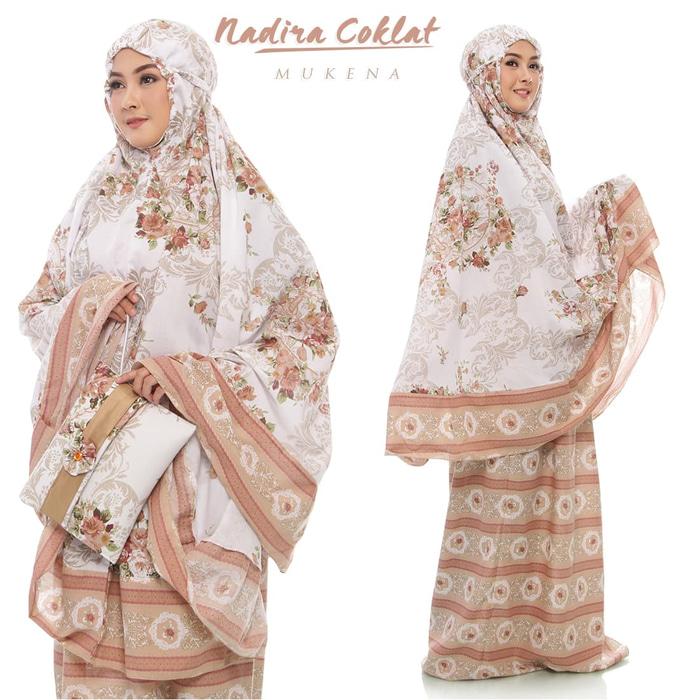 MUKENA BALI DEWASA NADIRA TAS PESTA COKLAT