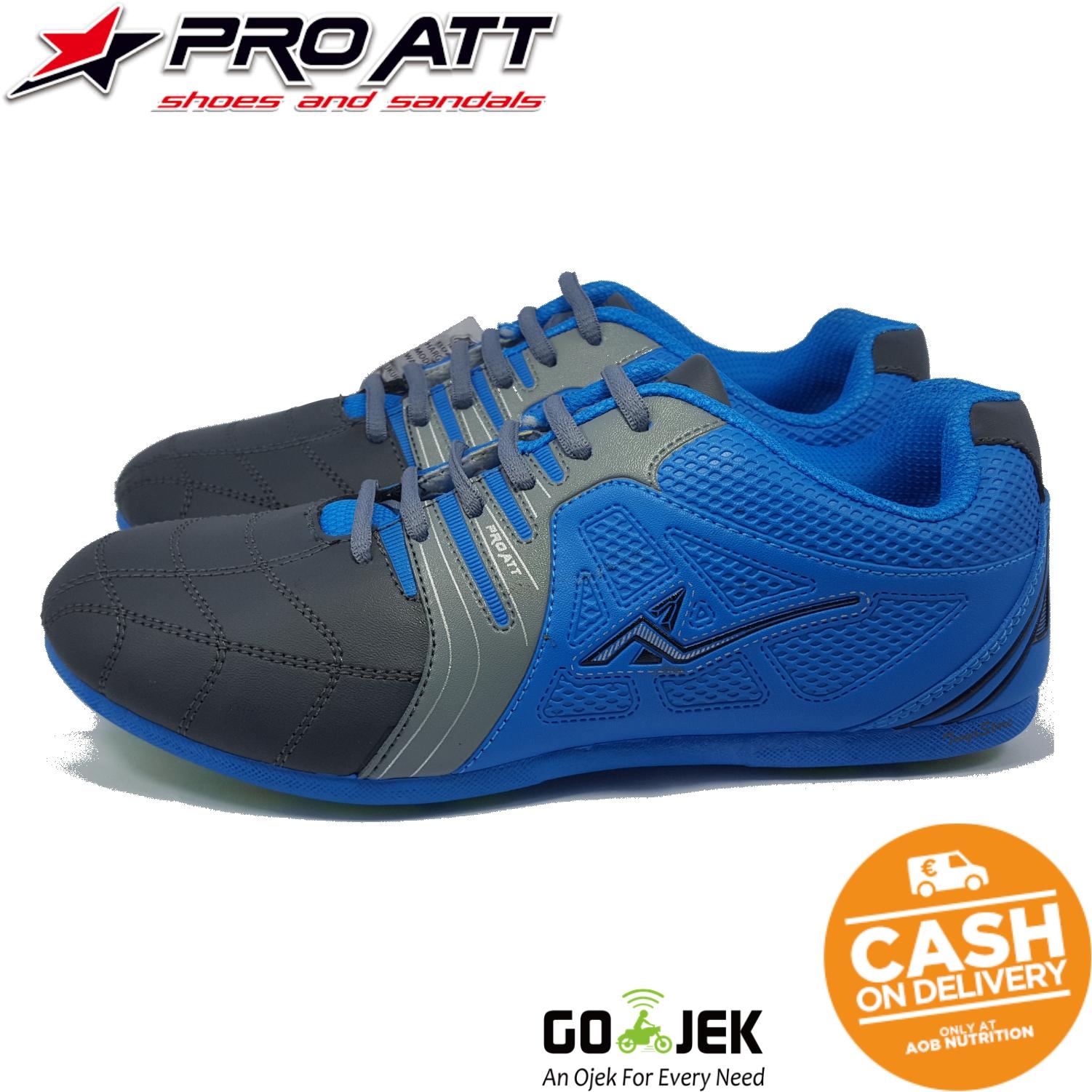 TROYASTORE - PRO ATT Sepatu FUTSAL Branded Pria dan Wanita Awet dan Berqualitas - Hijau Merah Biru