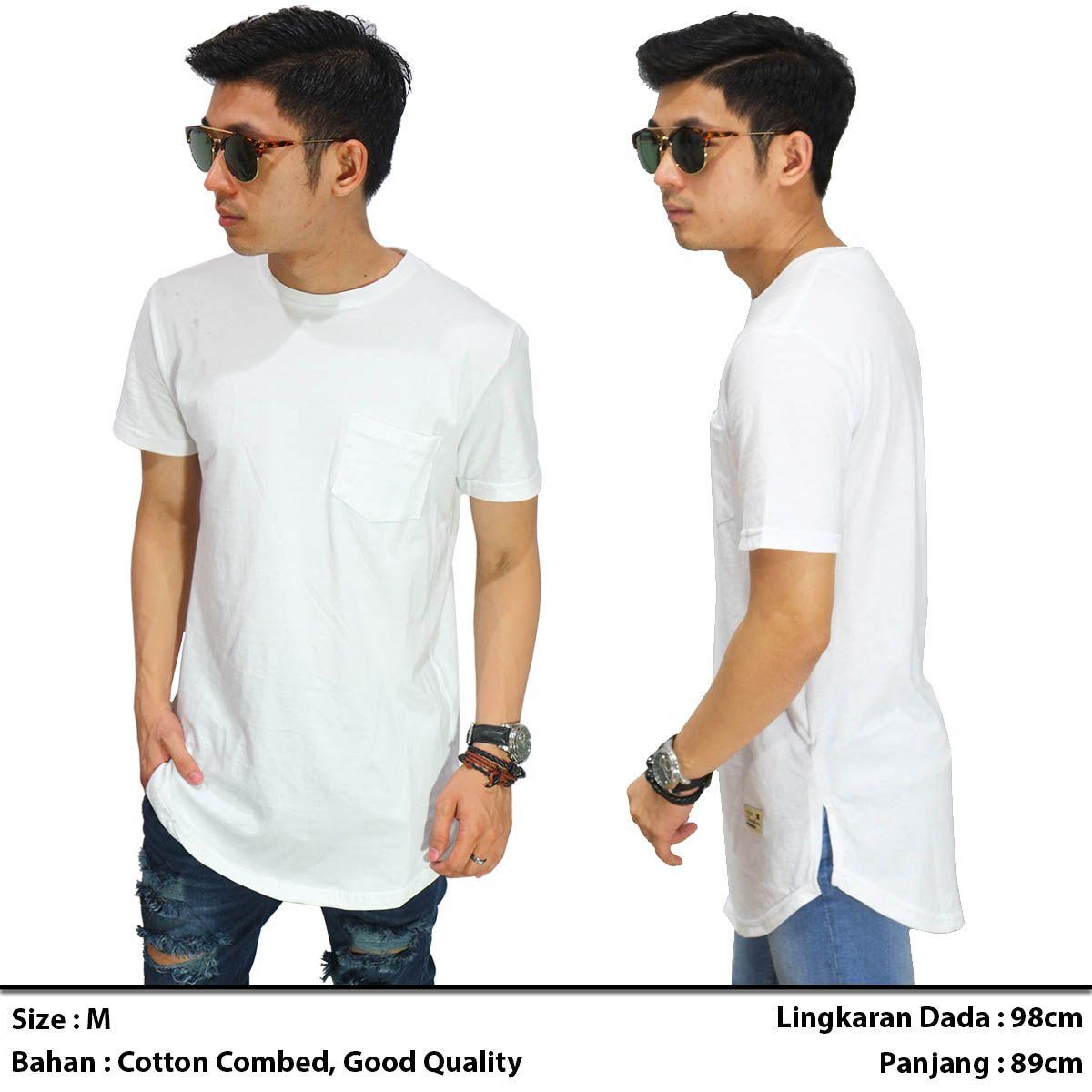 kaos cowok model panjang putih longline putih kaos polos longline putih model panjang kaos longline pria kaos cowok model panjang korea boyband