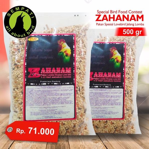 Pakan Burung Lovebird Contes (Lomba) Zahanam 500 Gr