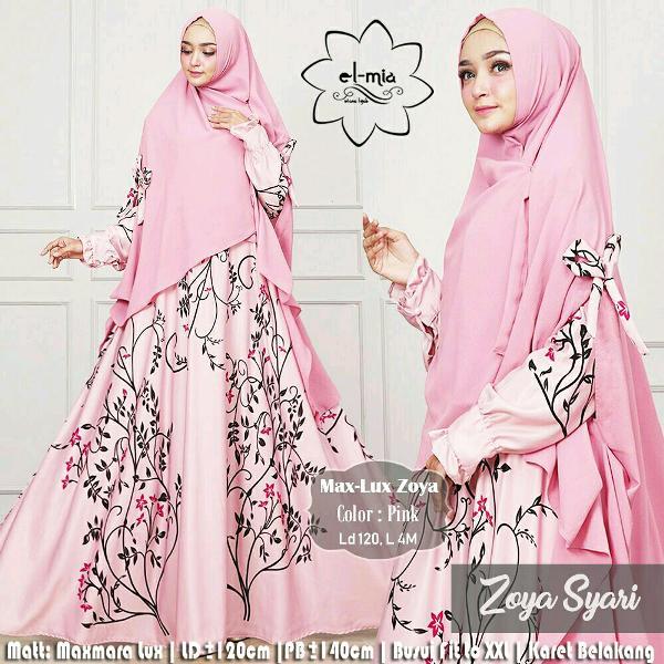 Gamis set Khimar Zoya by El mia