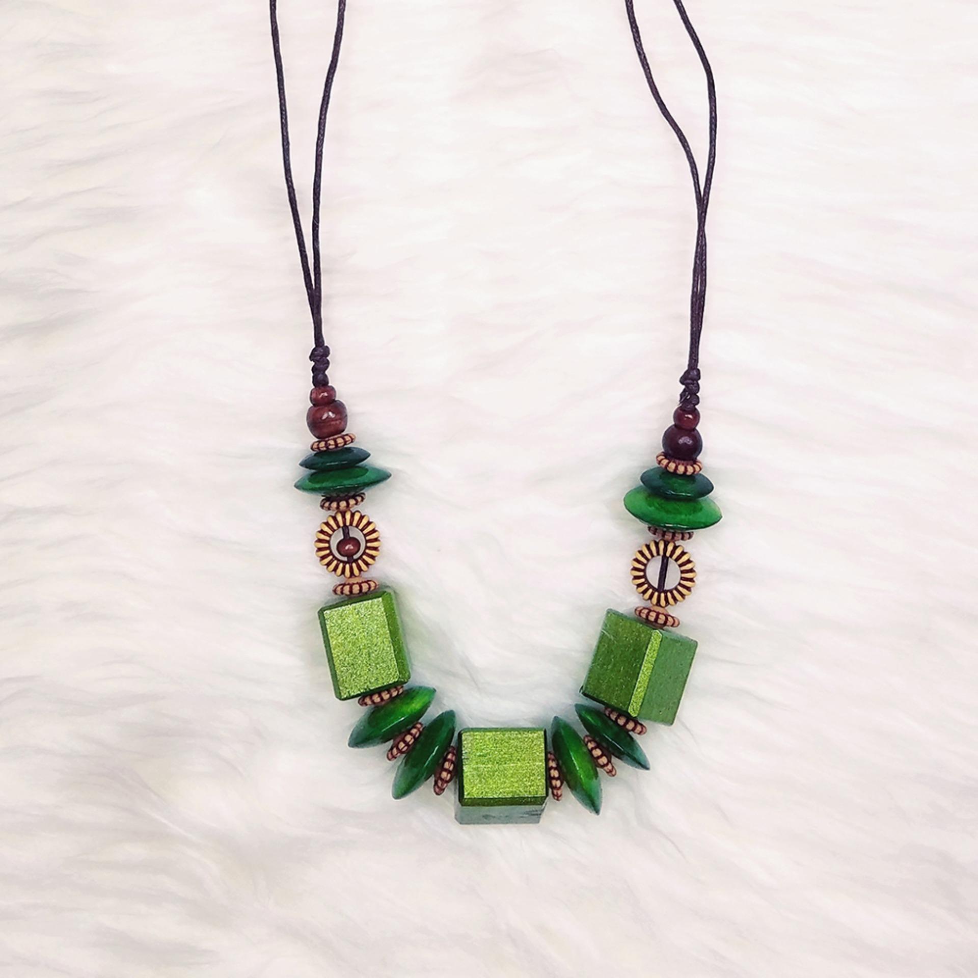 Kalung Fashion / Kalung Etnik / Kalung Handmade / Kalung Wanita / Aksesoris Wanita / Kalung Hijab / Kalung Modern KEF12