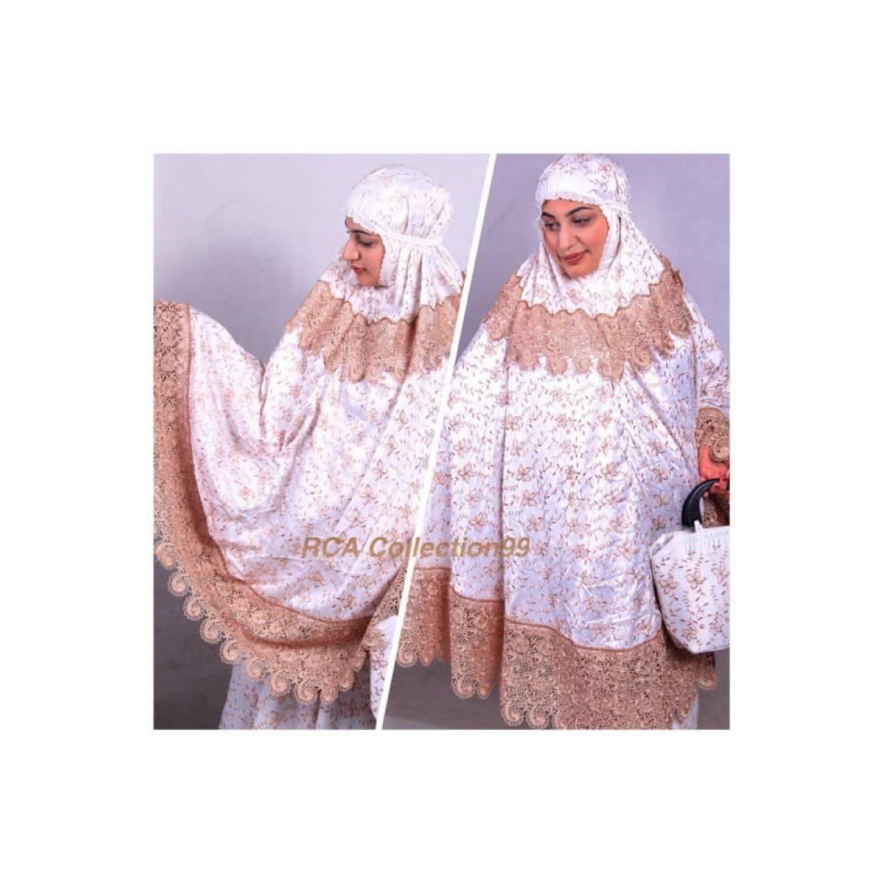 PROMO MUKENA PRADA SWAROVSKI RENDA LEBIH LEBAR UKURAN JUMBO GESER AD
