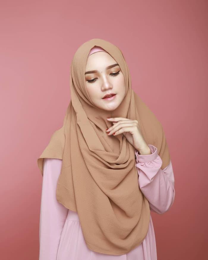 Pashmina Instan Zahira - Navy / hijab instan / pashmina / segi 4 instan / jilbab praktis / kerudung termurah / hijab terbaru