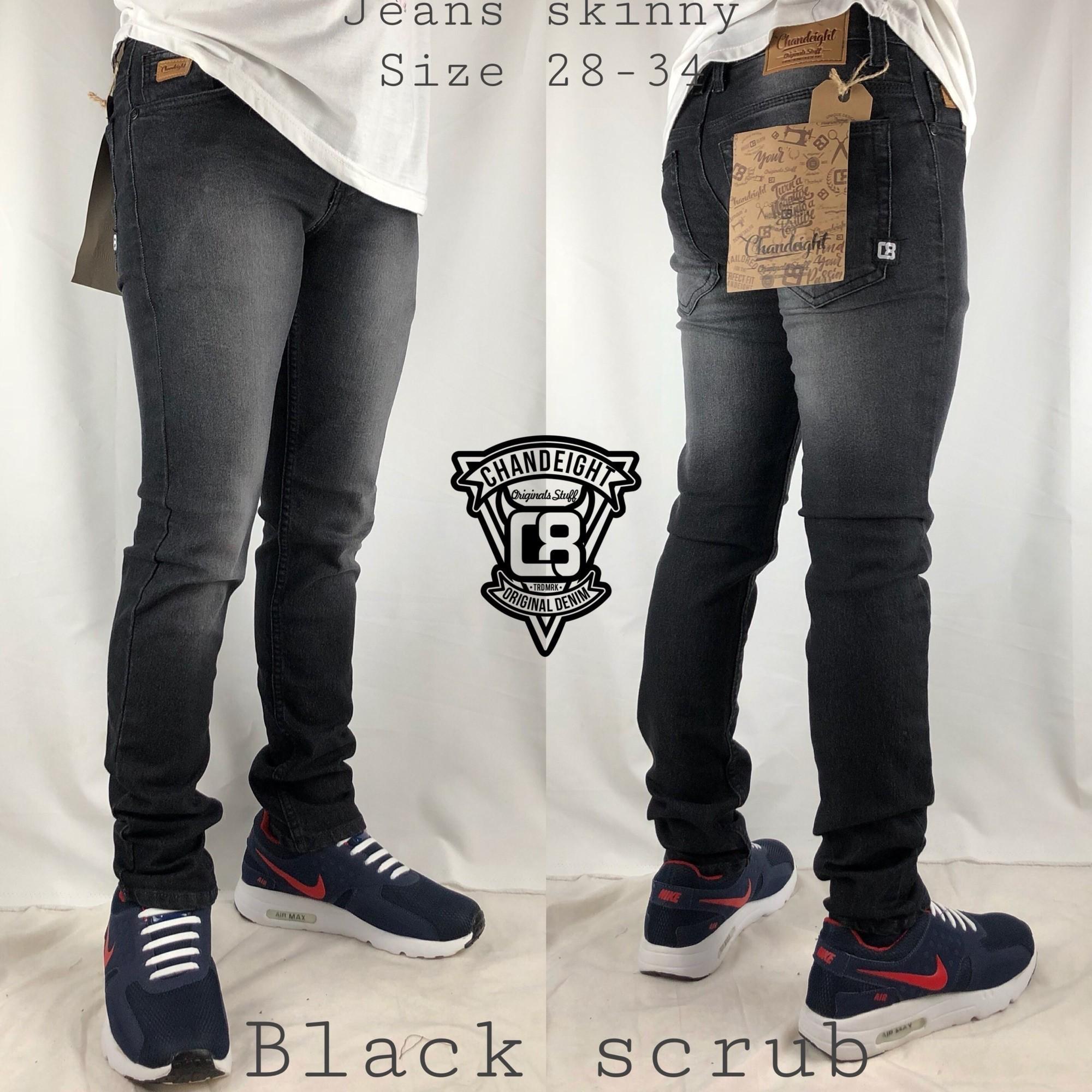 KeepStore-Chandeight Celana jeans skinny / pensil / slimfit pria