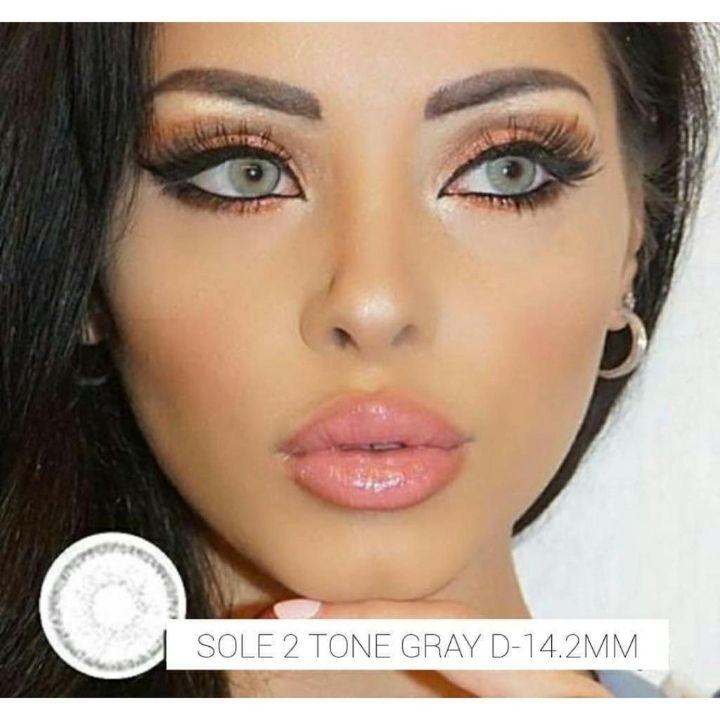 Softlens Sole 2 tone gel - grey - normal only